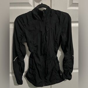 MPG Black Fitted Jacket with the back Crotchet/mesh Accents